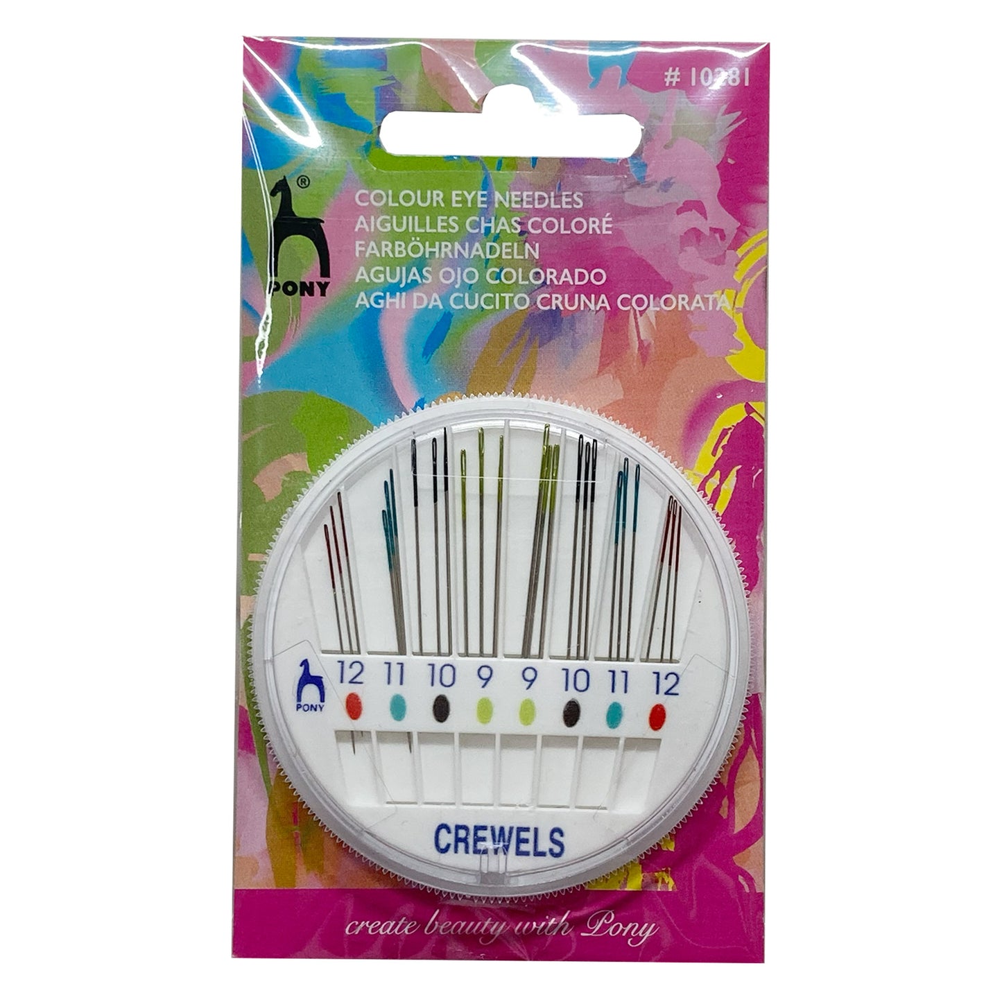 Pony Colour Crewel Embroidery Needle Pack