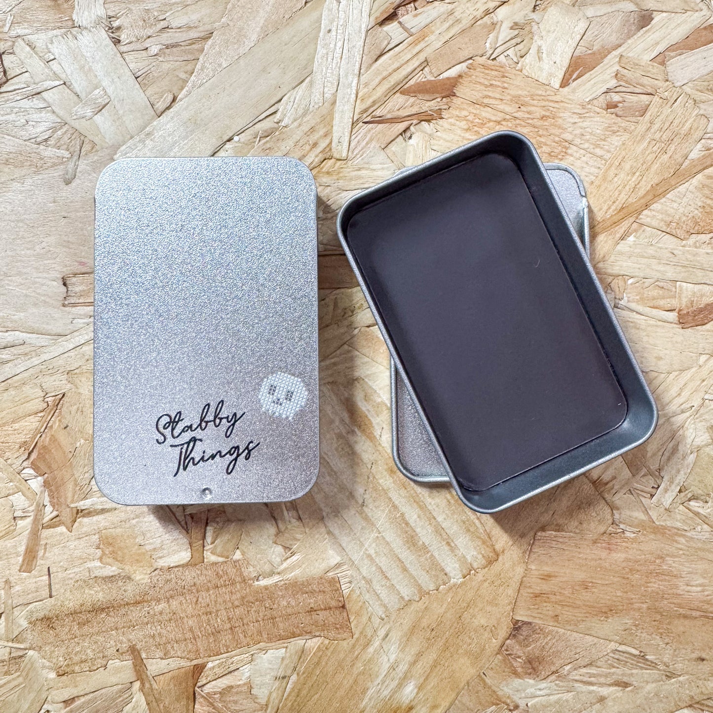 Stabby Things Magnetic Slider Tin
