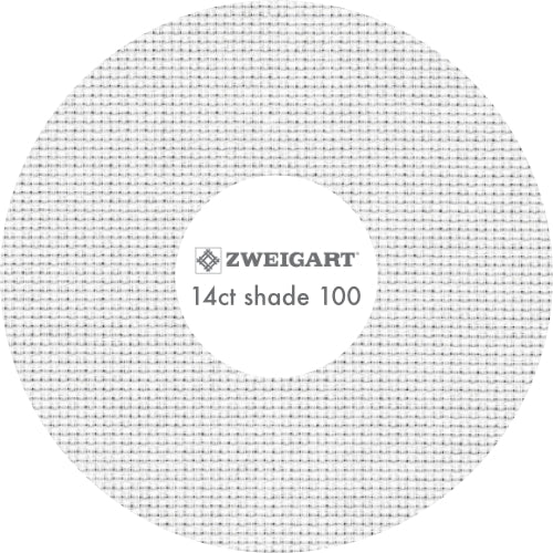 Zweigart 14ct Aida - White 100