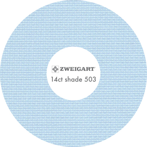 Zweigart 14ct Aida - Blue 503