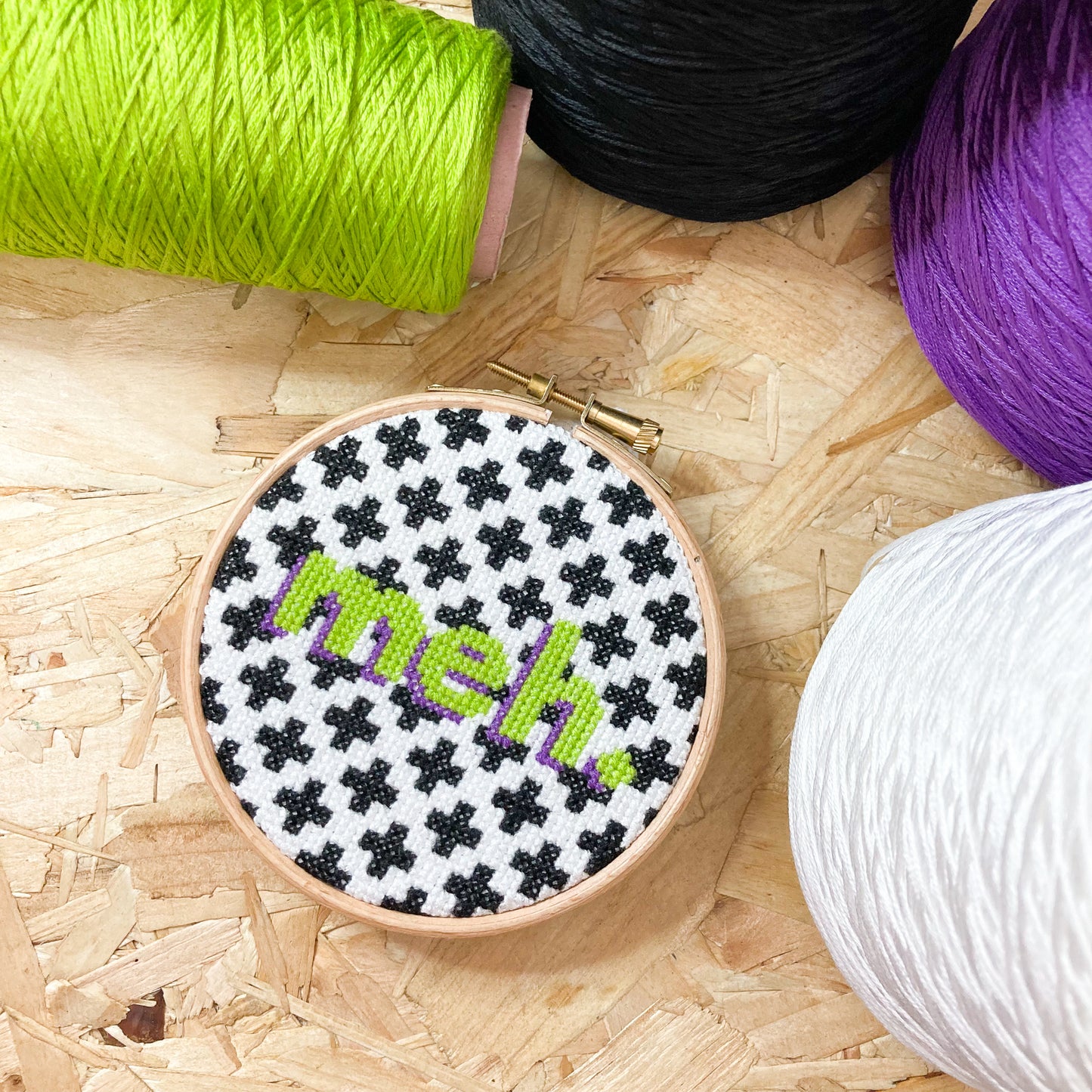Meh Cross Stitch Kit