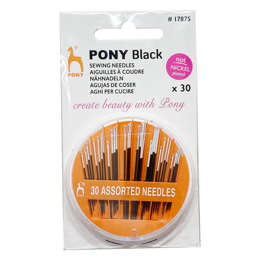 Pony Black Assorted Sewing Needles