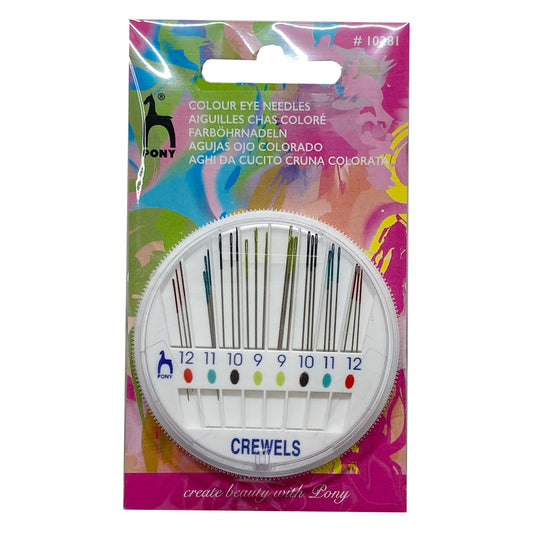 Pony Colour Crewel Embroidery Needle Pack