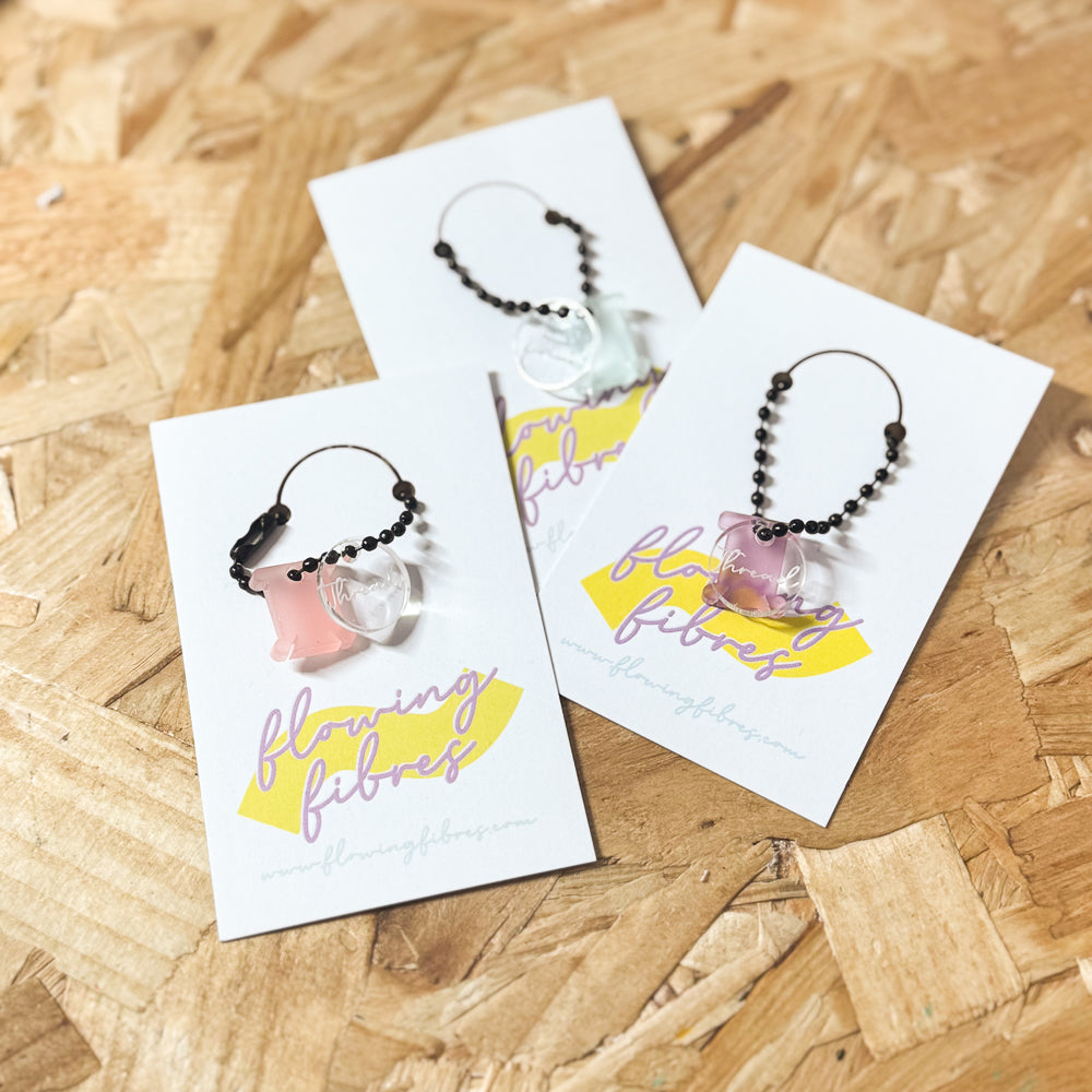 Thread Bobbin Scissor Fob Charms