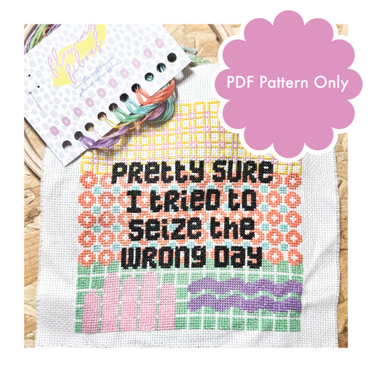The Wrong Day - Digital Cross Stitch Pattern