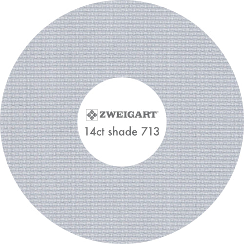 Zweigart 14ct Aida - Light Grey 713